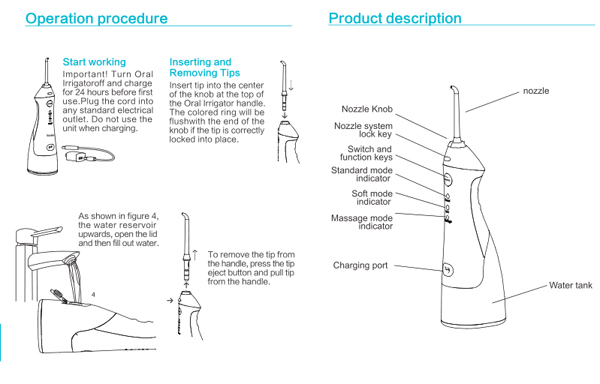 Oral irrigator kullanımı oral irrigator use