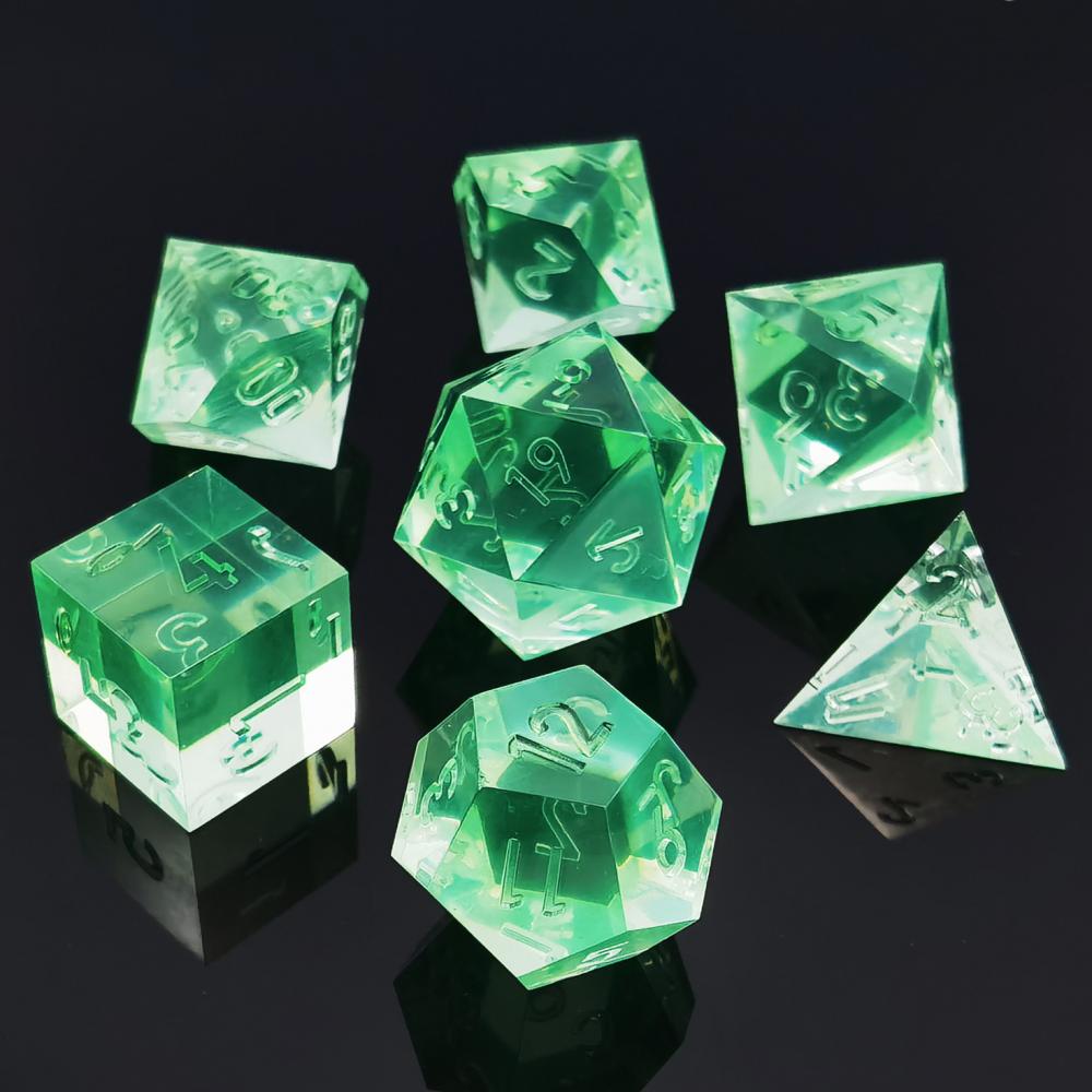 Crystal Unpainted Sharp Edged Dnd Dice Set 1 Crystal Unpainted Sharp Edged Dnd Dice Set 1