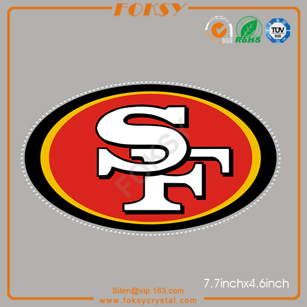 SF 49ers rhinestone transfer