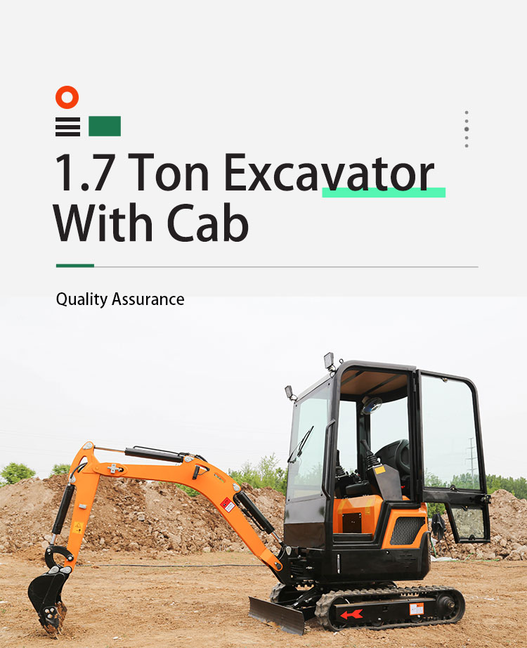 1 7ton Excavator With Cab 1 7ton Excavator With Cab