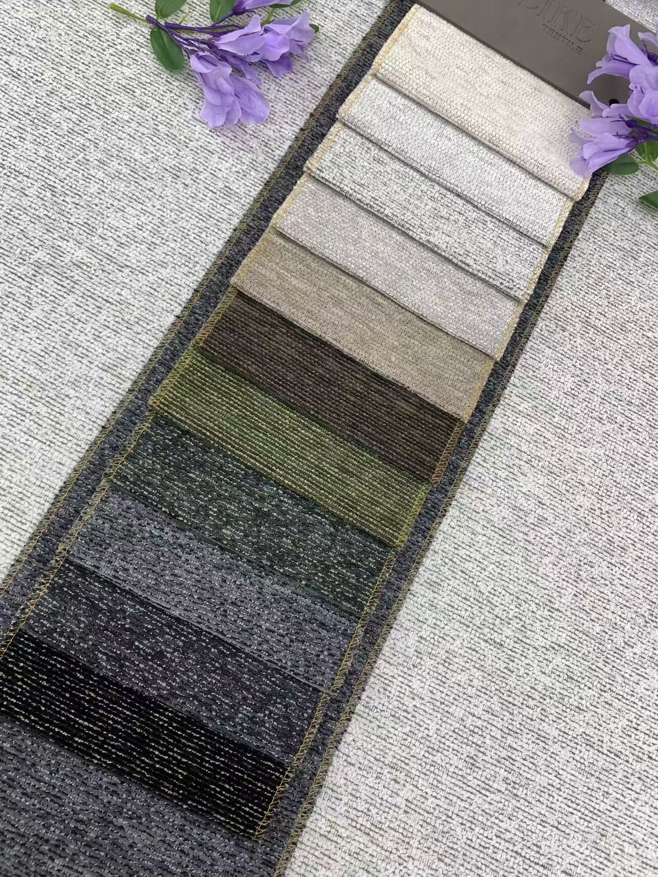 Textured Striped Chenille Upholstery Fabric Textured Striped Chenille Upholstery Fabric