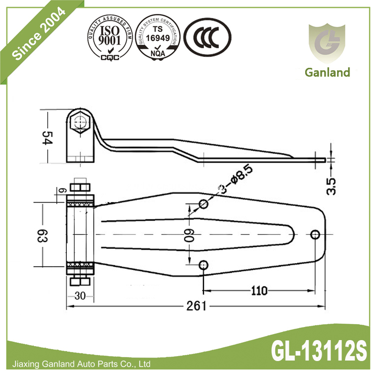 steel stamping hinge GL-13112