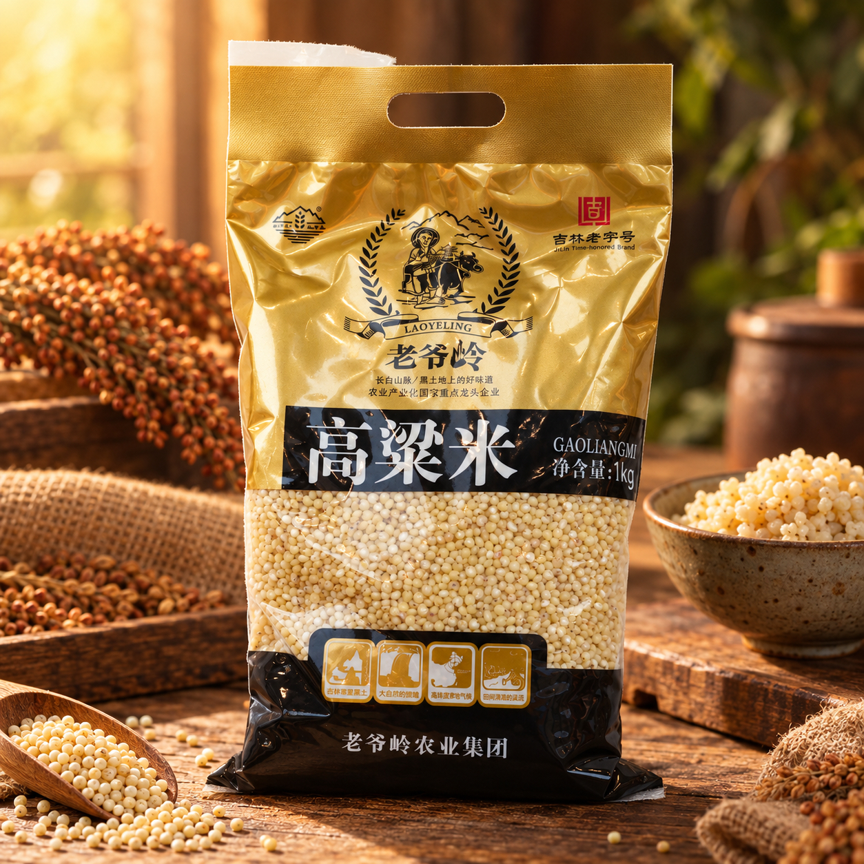 Organic mixed grain sorghum rice4 Organic mixed grain sorghum rice4