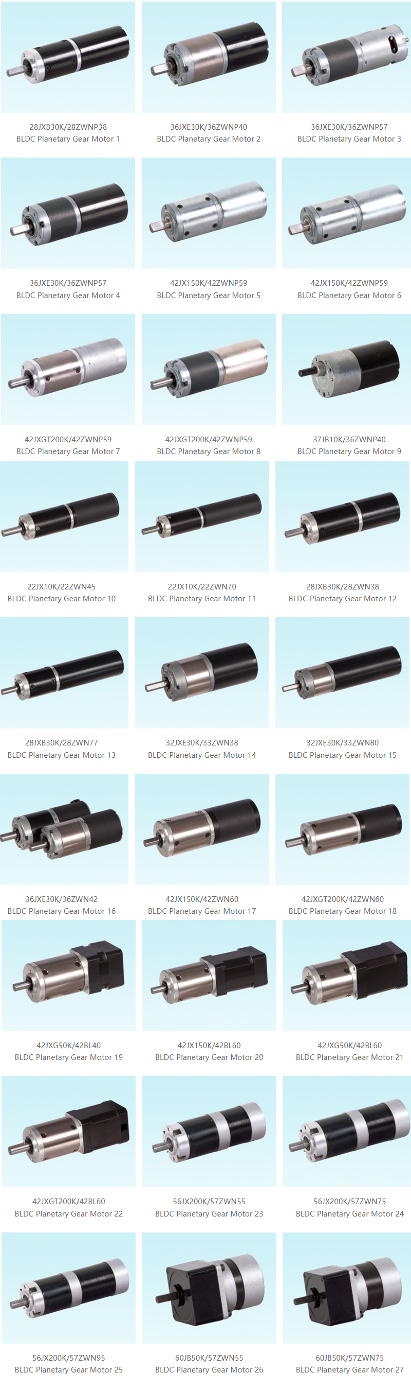 Bldc Planetary Gear Moto