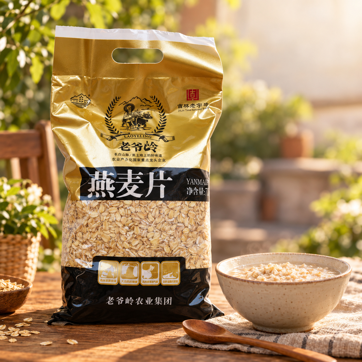 Organic mixed grain oatmeal3 Organic mixed grain oatmeal3