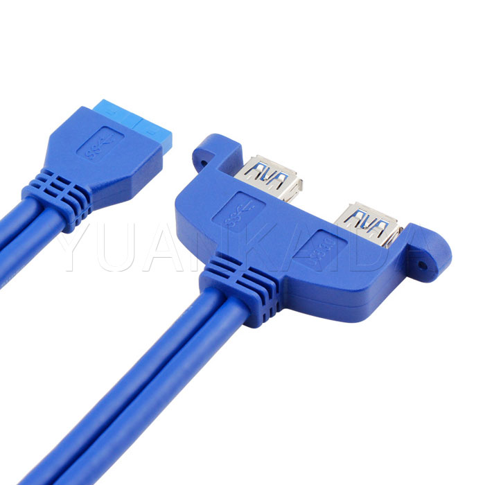 20 pin to dual usb 3.0 cable