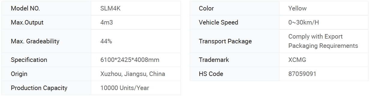 XCMG-Cement-Mixer-Machine-Slm4K-Self-Loading-Concrete-Mixer XCMG-Cement-Mixer-Machine-Slm4K-Self-Loading-Concrete-Mixer