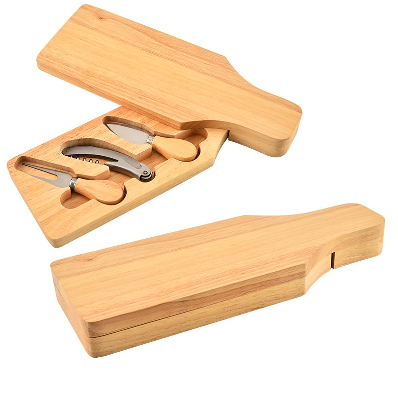 3PCS Cheese Set With Wooden Cutting Board Box