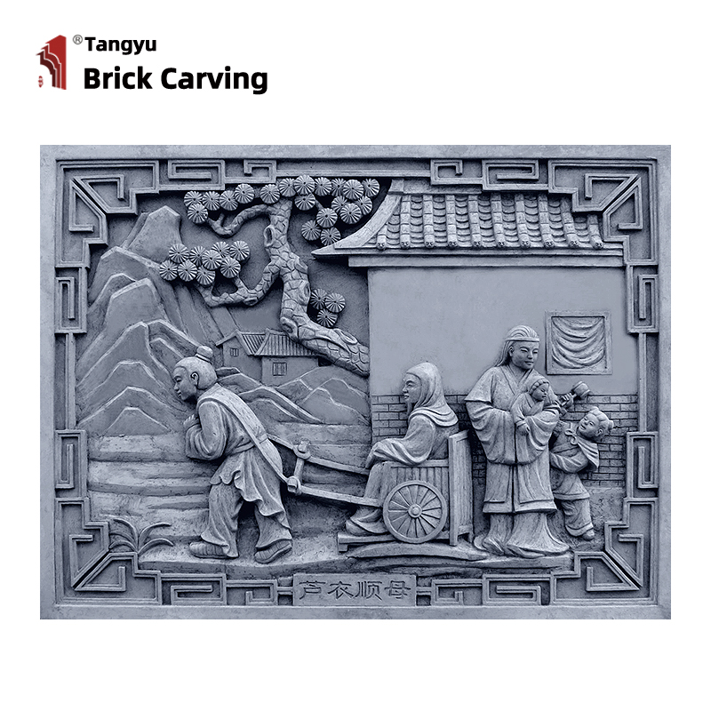 24 Filial Piety Brick Sculpture of Shun Mother 1 24 Filial Piety Brick Sculpture of Shun Mother 1
