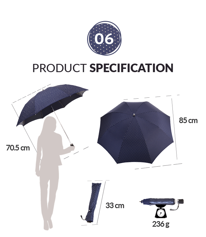 Reiseschirm Ledergriff travel umbrella leather handle
