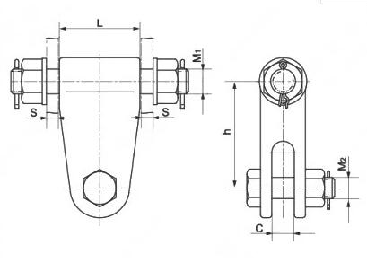 Τύπος Clevis τύπου ZBS ZBS Type Clevise