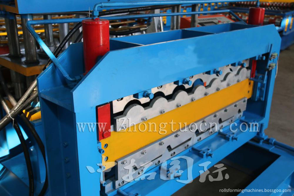 Double Layer for Glazed and Trapezoidal Roof Tile Machine 02