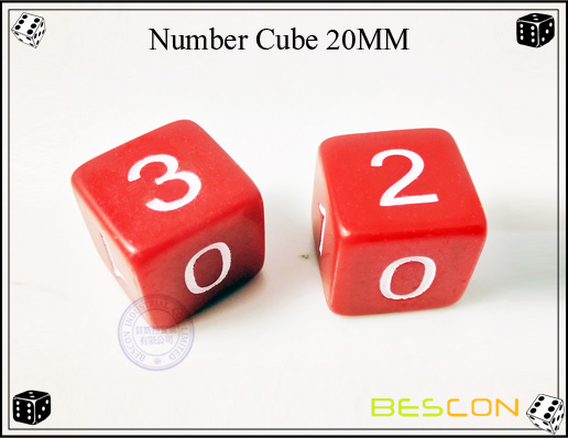 Number Cube 20MM Number Cube 20MM