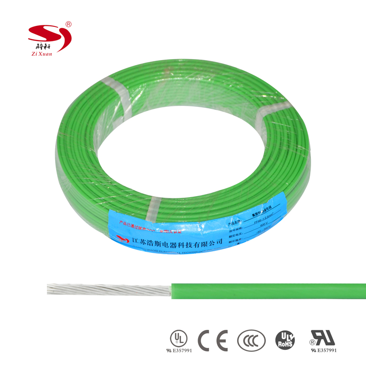 Fluorine plastic insulated wire FF46-1 2.5mm² GREEN01 Fluorine plastic insulated wire FF46-1 2.5mm² GREEN01