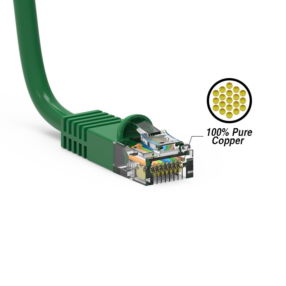 Cat5e Ethernet Patch Cable 50ft Green Cat5e Ethernet Patch Cable 50ft Green