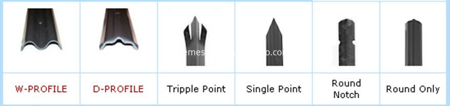 top style of palisade fence