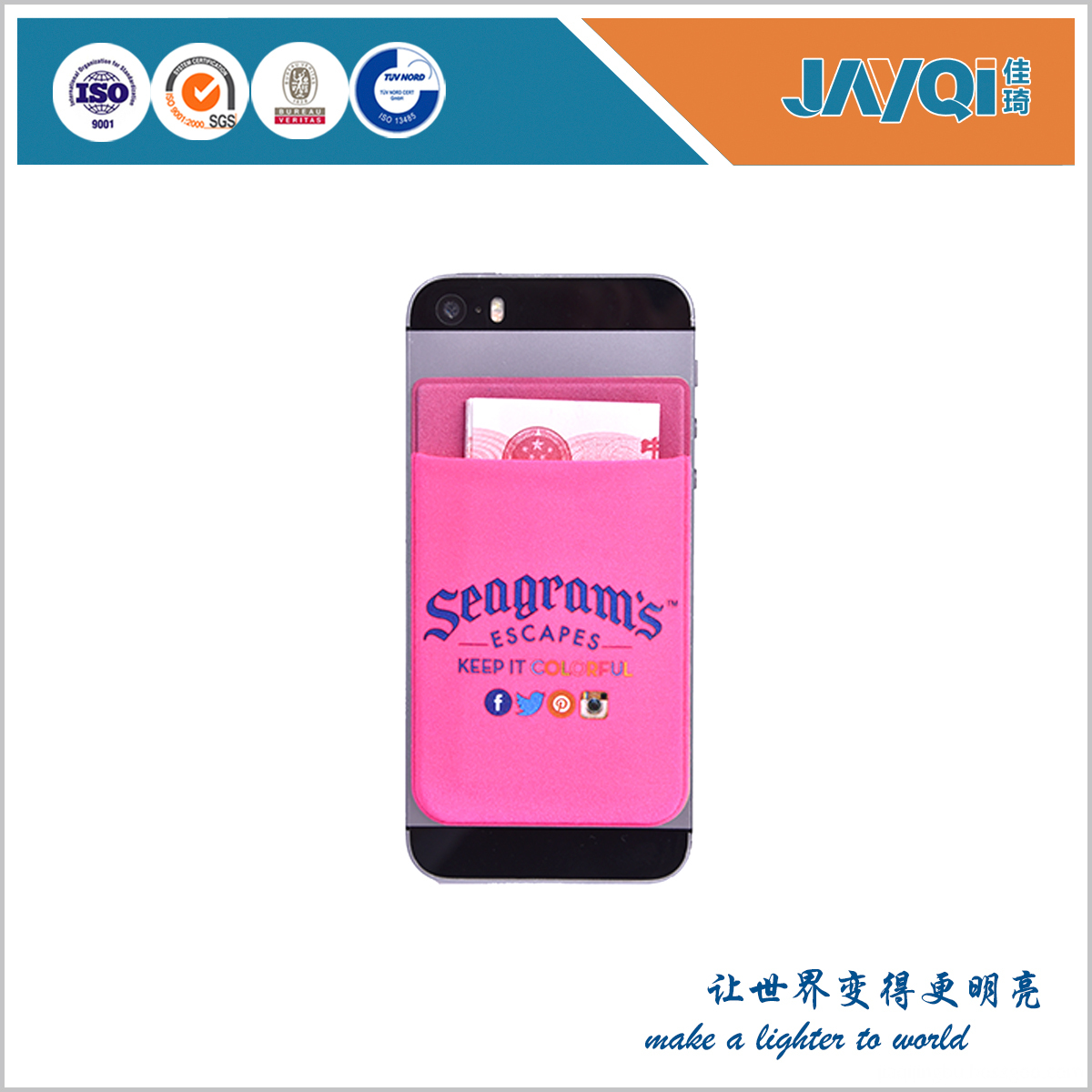 3M Sticky Smart Wallet Phone Card Holder 3M Sticky Smart Wallet Phone Card Holder