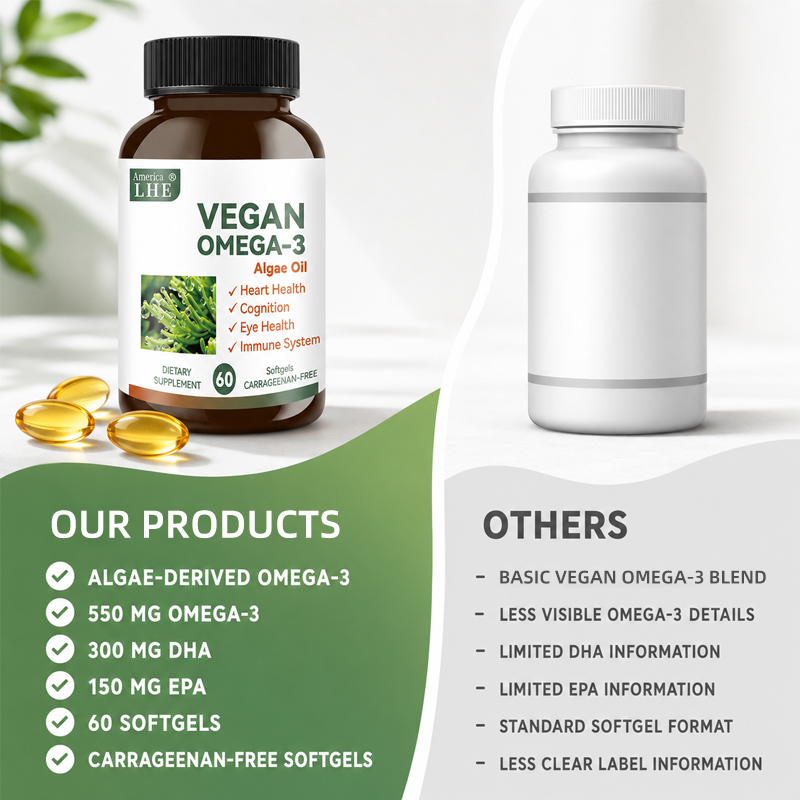 Vegan Omega 3 Algae Softgels5 Vegan Omega 3 Algae Softgels5