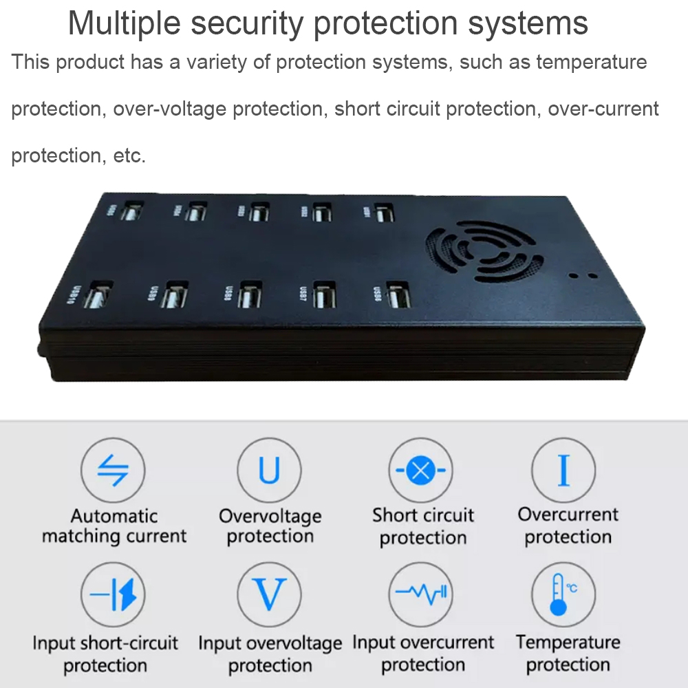 Multiple Protection System - 10-port usb2.0 hub Multiple Protection System - 10-port usb2.0 hub