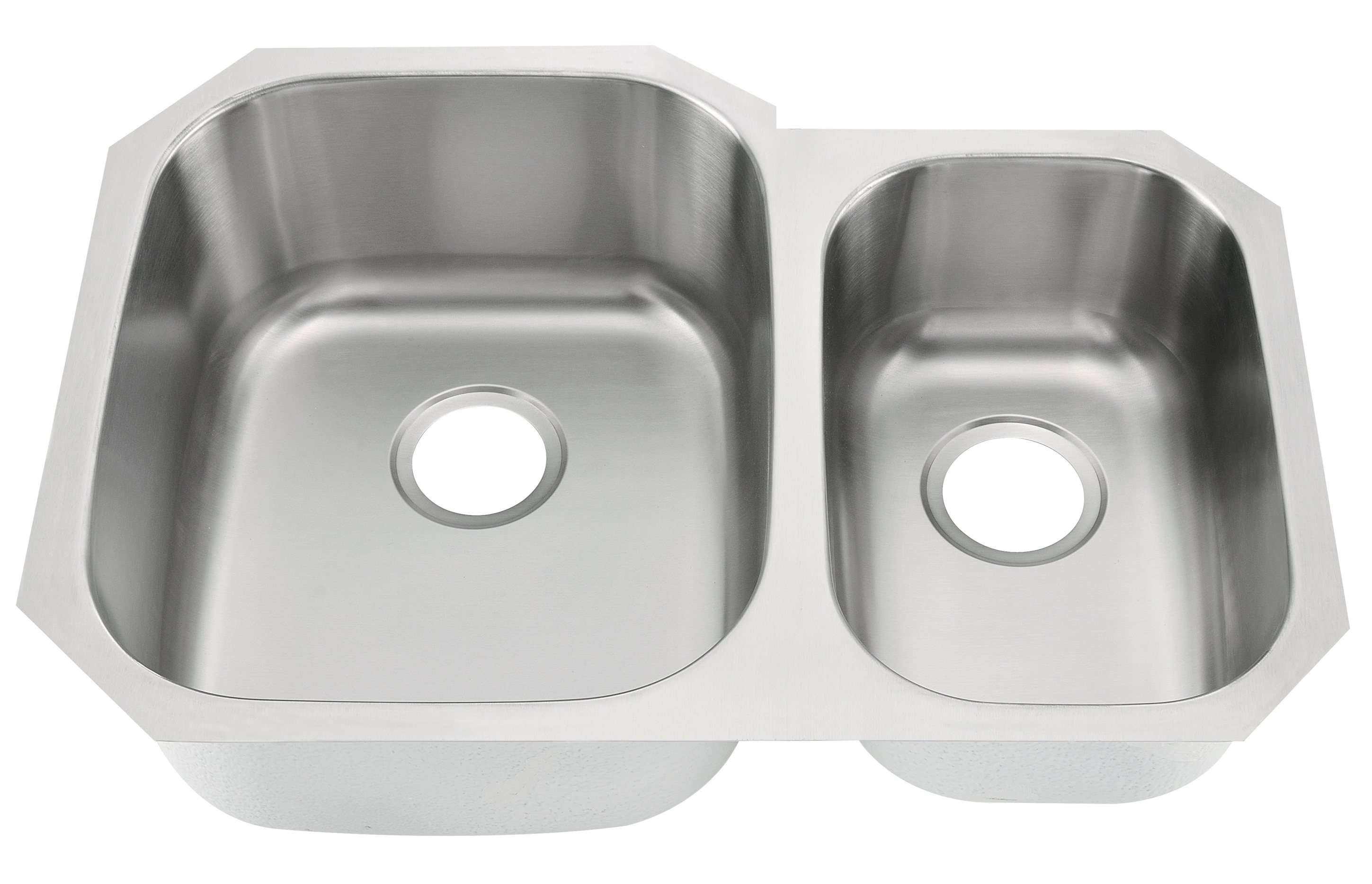 Double bowl kitchen sink