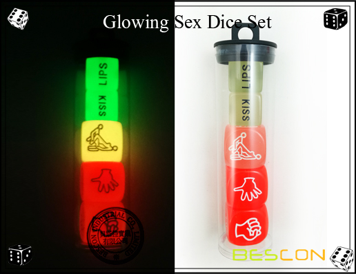 Glühender Sex Dice Set-3 Glowing Sex Dice Set-3