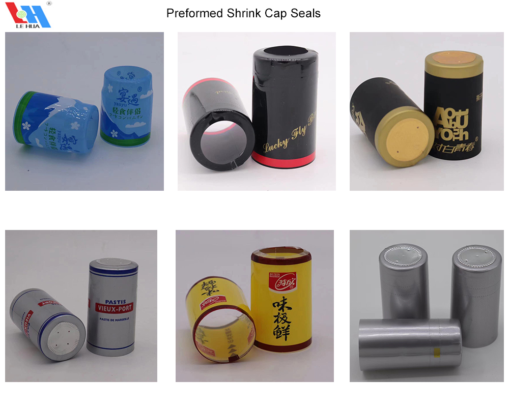 preformed shrink capsule Cap seals