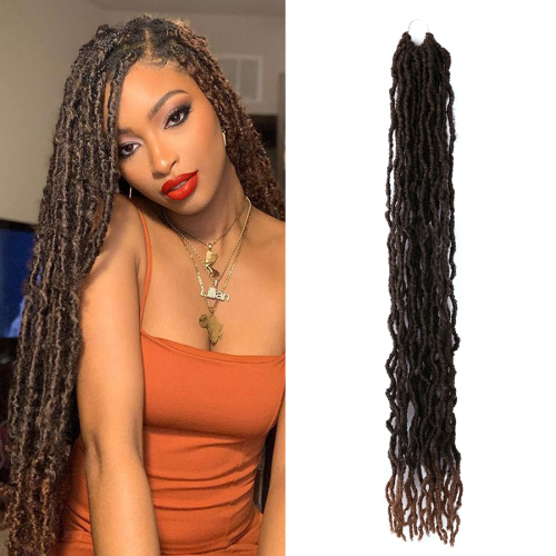 Ombre Soft New Goddess Faux Locs Crochet Hair Supplier, Supply Various Ombre Soft New Goddess Faux Locs Crochet Hair of High Quality