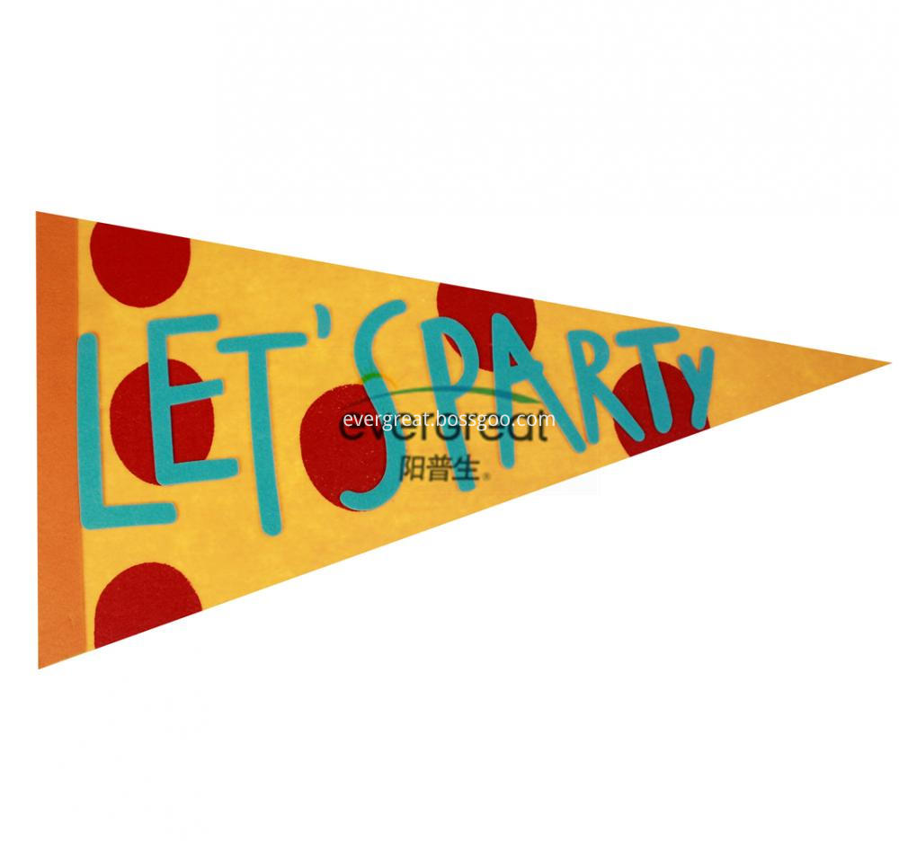 Felt party banner