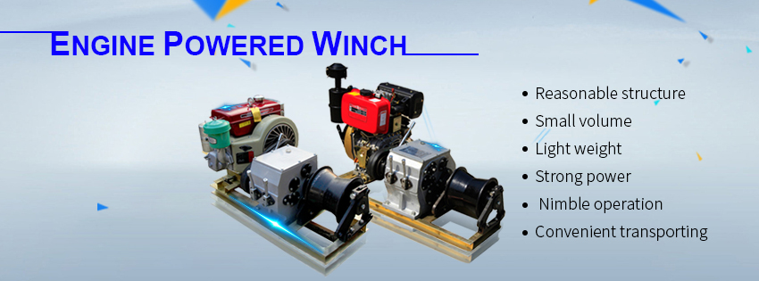 engine powered winch