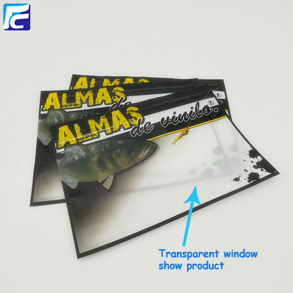 Sacs de ziplock de leurre de pêche imprimés par coutume Custom printed fishing lure ziplock bags
