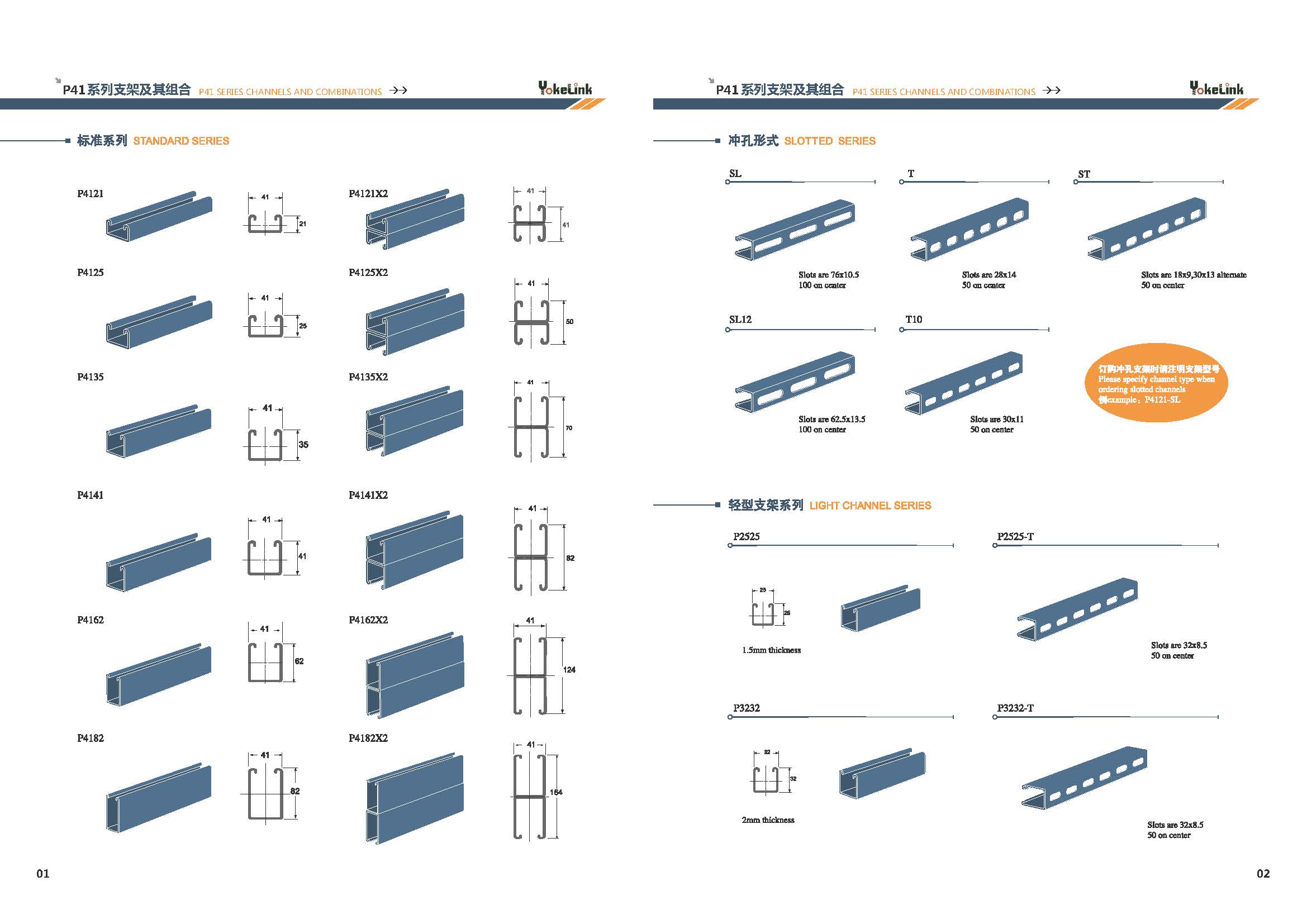 YOKELINK STRUT SYSTEM channels YOKELINK STRUT SYSTEM channels