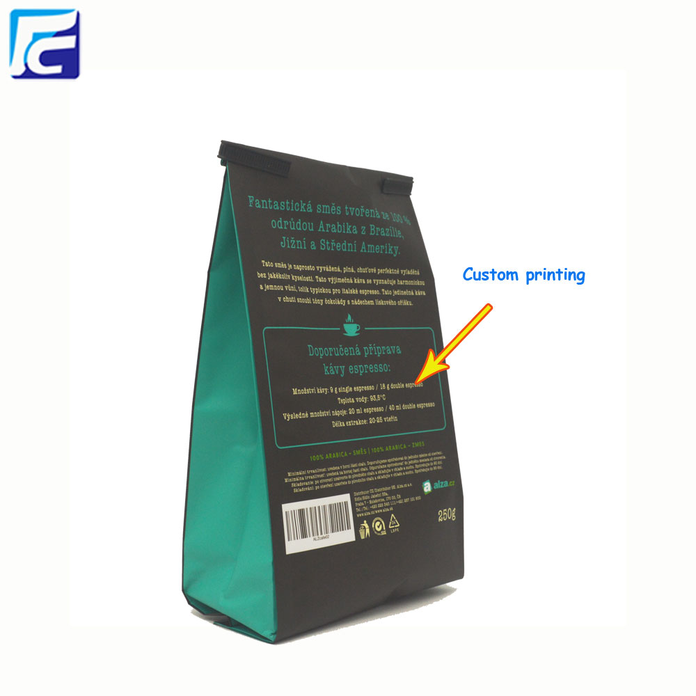 bolsa de polvo de café con cierre hermético resealable coffee powder bag