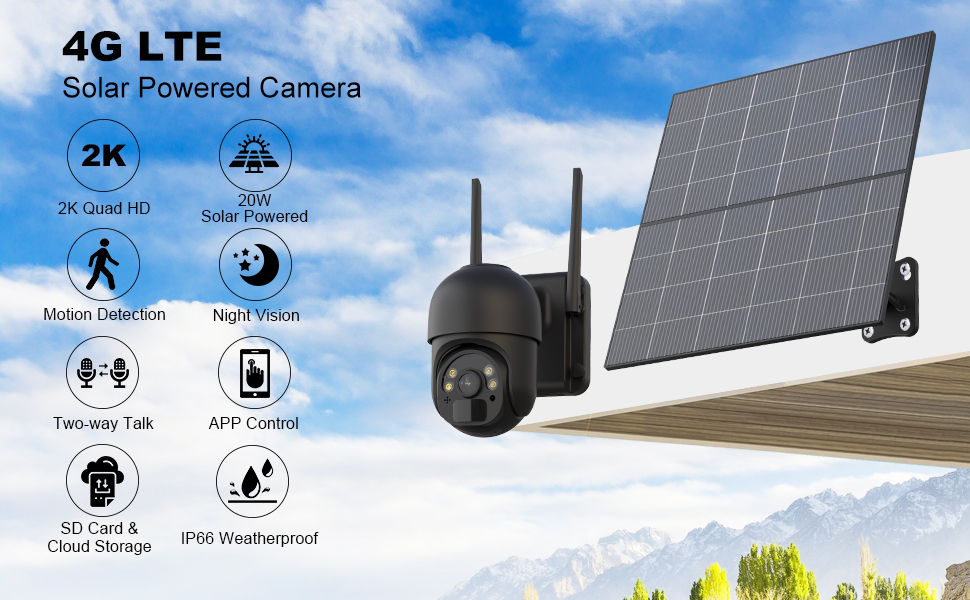 Solar Cctv Wifi Camera 9701