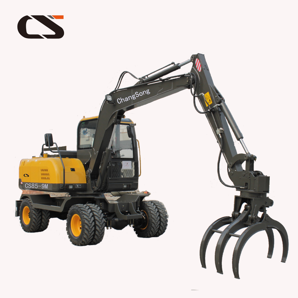 Mini Grapple Machine Wheel Excavator 85 9m