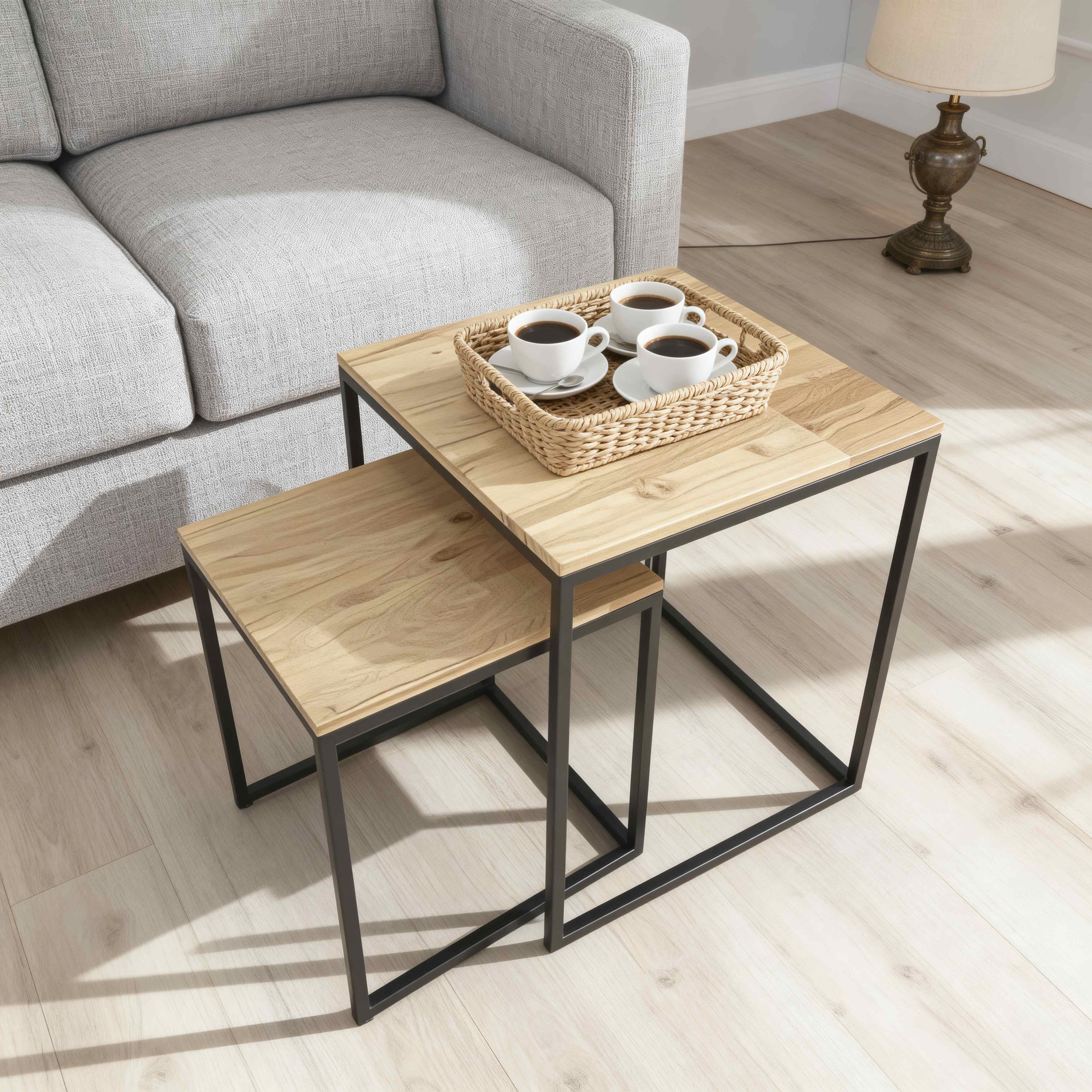 BR-24NC02 Modern Nesting Coffee Tables Set 2 BR-24NC02 Modern Nesting Coffee Tables Set 2