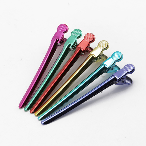 Colorful Metal Sectioning Hair Clips Duck Bill Clips Supplier, Supply Various Colorful Metal Sectioning Hair Clips Duck Bill Clips of High Quality