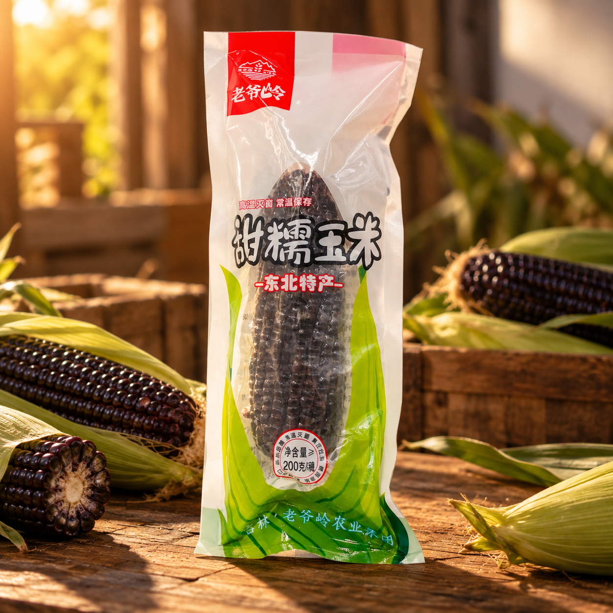 Bagged sweet and sticky black corn3 Bagged sweet and sticky black corn3