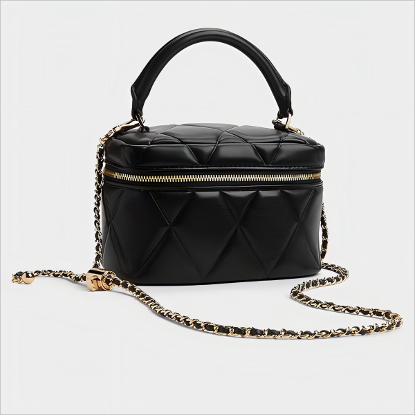 2025 Summer Fashion Striped Chain Box Handbag 2025 Summer Fashion Striped Chain Box Handbag