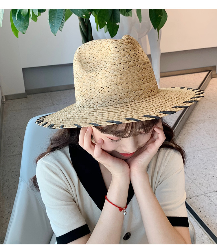 China summer straw hat beach straw hat paper straw hat panama straw hat for women