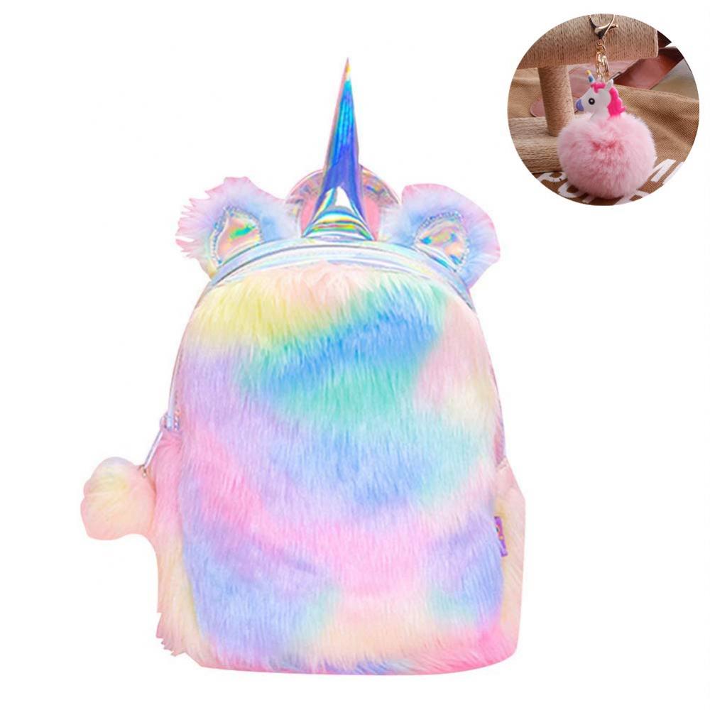Unicorn Colorful Plush Backpack 01 Unicorn Colorful Plush Backpack 01