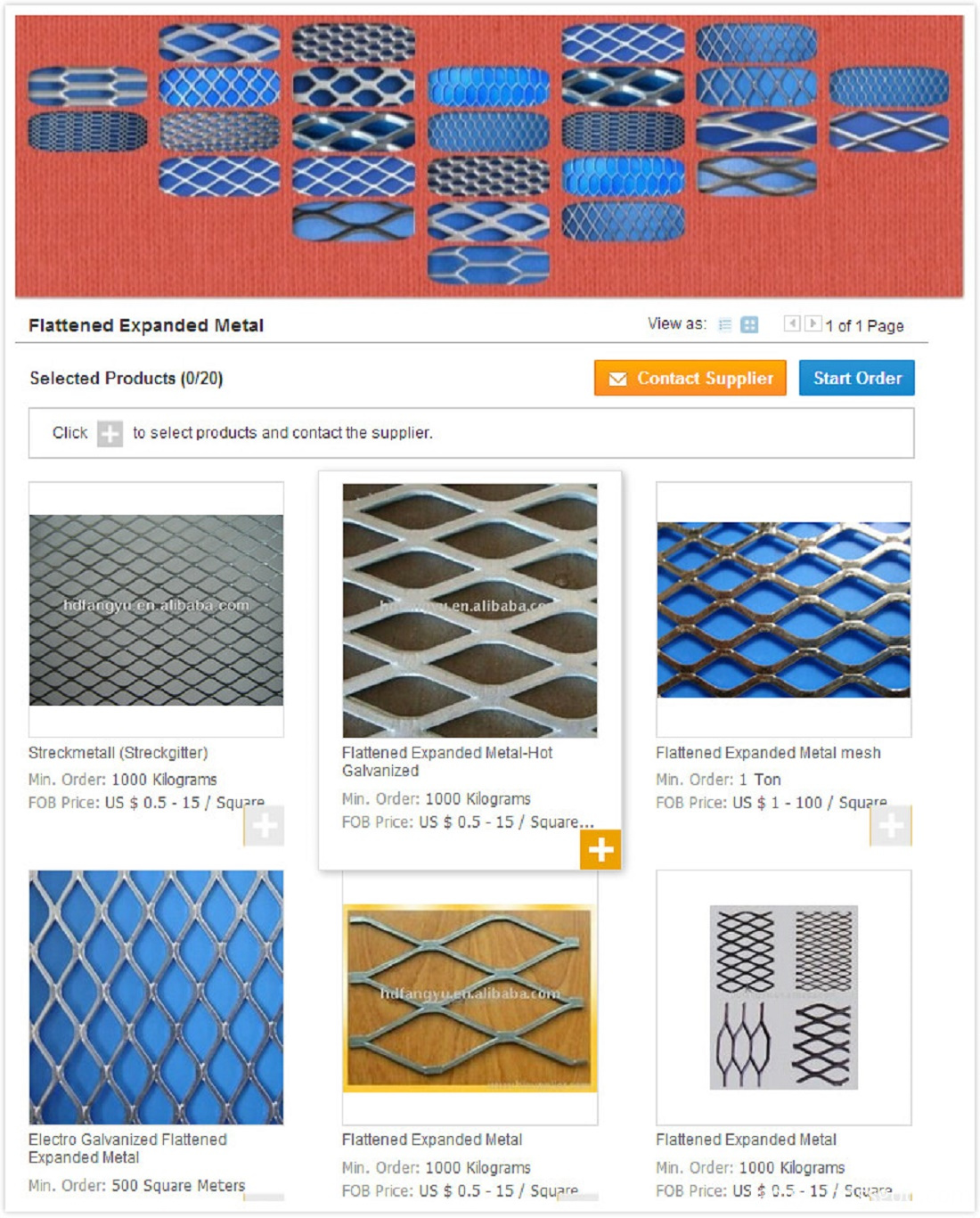 Flattened Expanded Metal Mesh