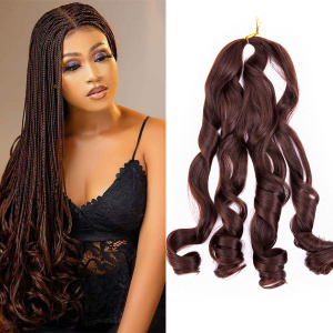 150g French Curly Loose Wave Braid Crochet Hair