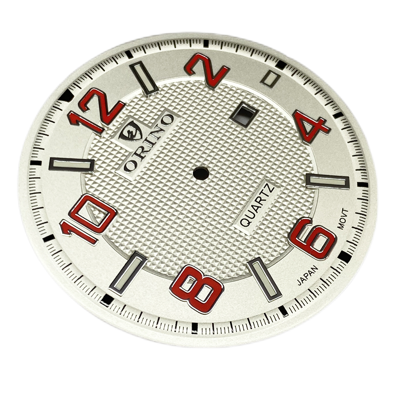 Stamped watch dial Stamped watch dial