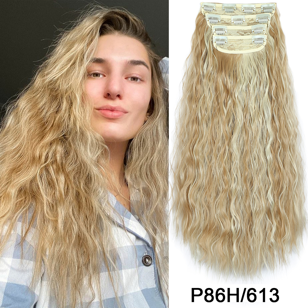 11 Clip In Hair Extension Corn Wave