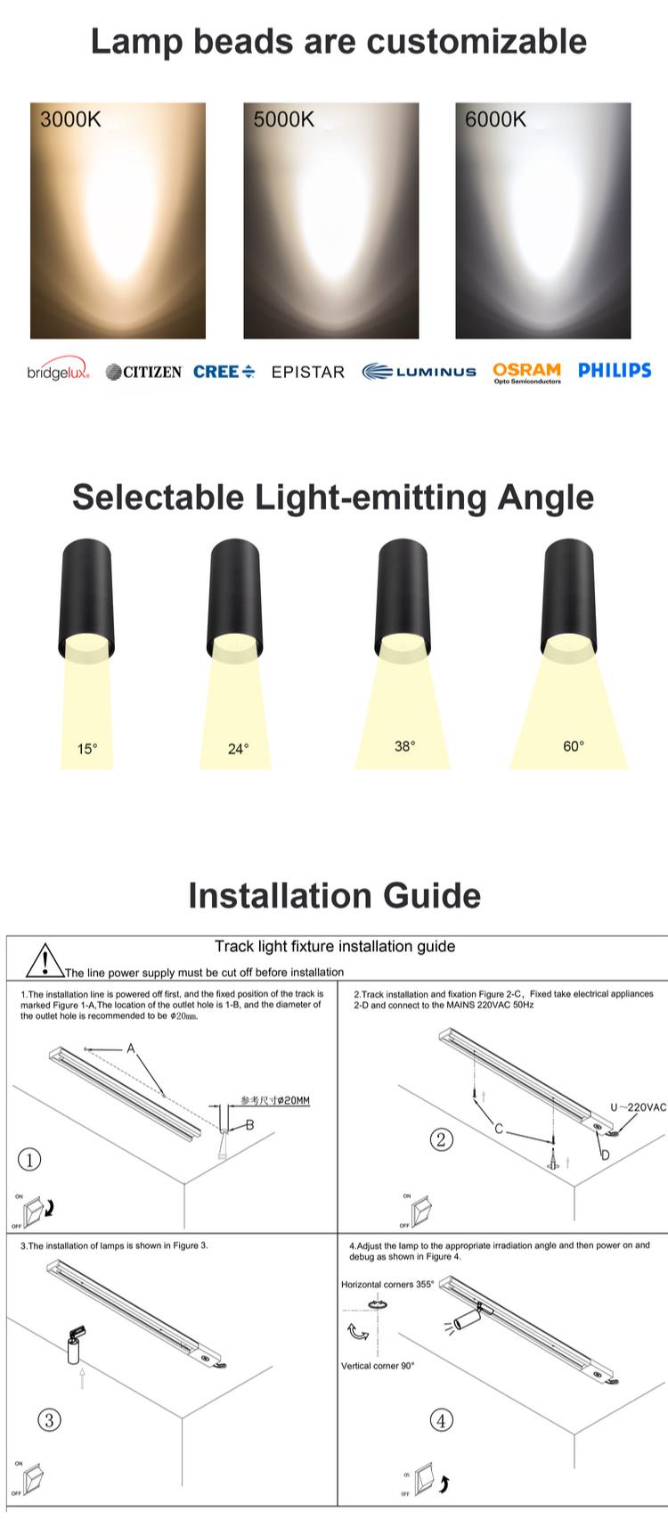 magnetic hanging led track spot light magnetic hanging led track spot light