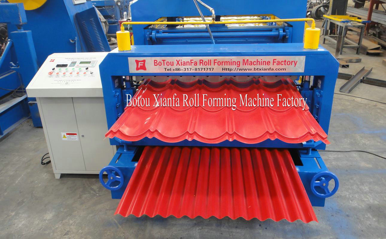 roofing double layer roll forming machine roofing double layer roll forming machine