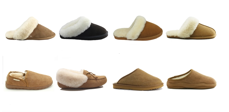 Handmade men's sheepskin slippers Handmade men's sheepskin slippers