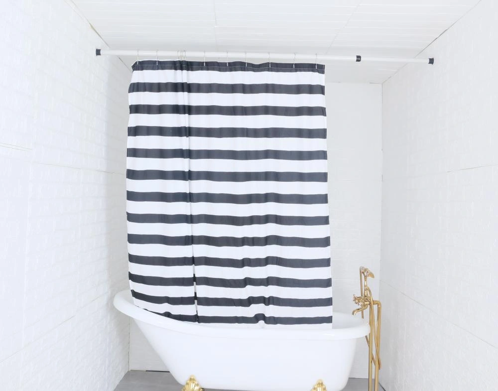 Shower Curtain Polyester Stripe