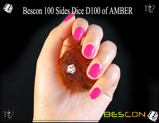 Bescon 100 lados Dice D100 de AMBER-5 Bescon 100 Sides Dice D100 of AMBER-5
