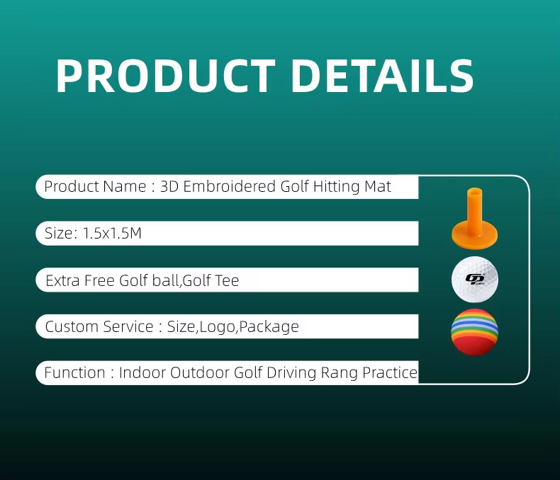 3D Double Layer Thicken Golf Teaching Practice Hitting Mat for Driving Range and Golf Training6 3D Double Layer Thicken Golf Teaching Practice Hitting Mat for Driving Range and Golf Training6